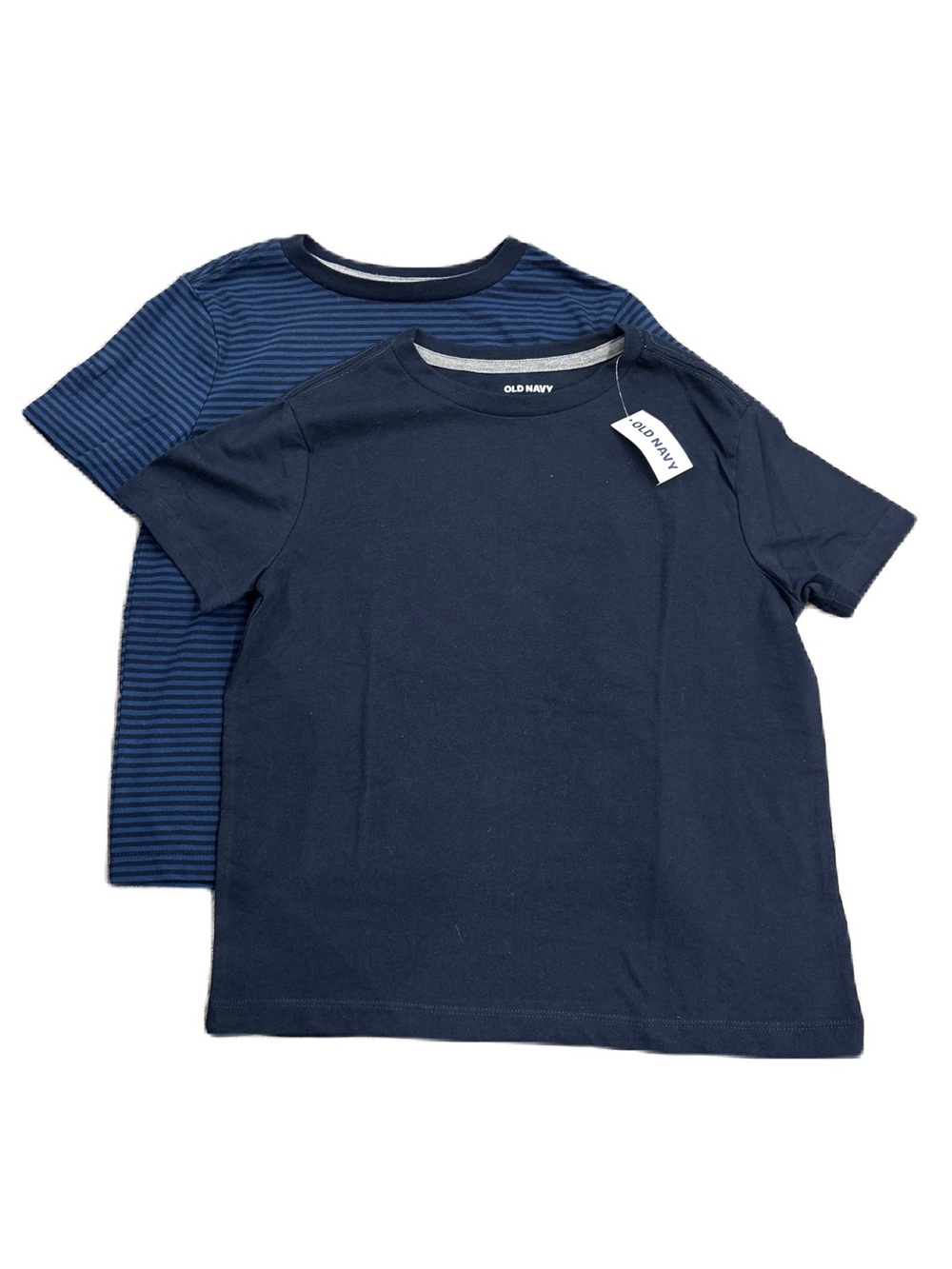 2-Pack Old Navy Boys' Navy Crew Neck T-Shirts - Size 6-7